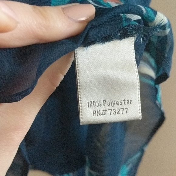 LC LAUREN CONRAD Sapphire Blue Ruffle Dress - Picture 7 of 7